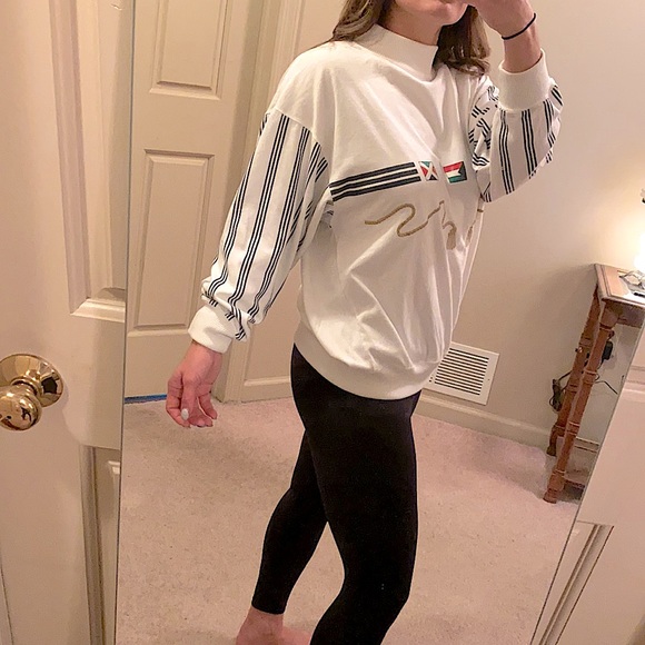 Vintage C.A. Sport Mock Turtleneck Sweatshirt - Picture 2 of 10